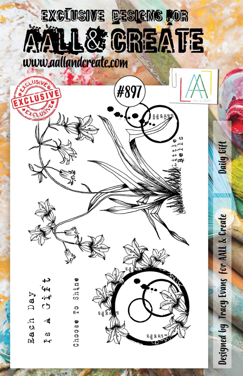 Aall&Create - A5 stempel - Daily Gifts - # 897