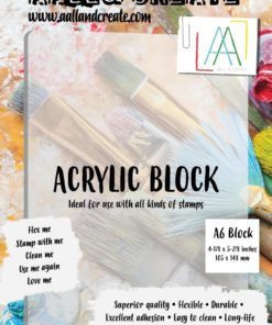 Aall & Create - BORDER ACRYLIC BLOCK - A6
