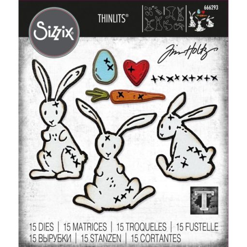 Sizzix - Tim Holtz Alterations - Thinlits - Bunny Stitch