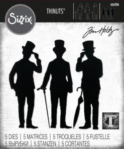 Sizzix - Tim Holtz Alterations - Thinlits - Gentlemen