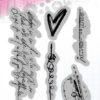Studiolight - Essentials Cling Stamps Writngs - Art by marlene