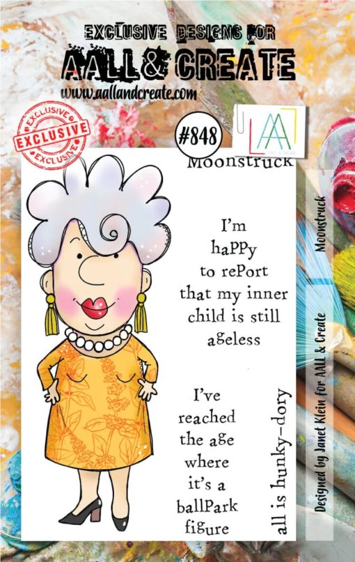 Aall&Create - #848 - A7 STAMP - Moonstruck