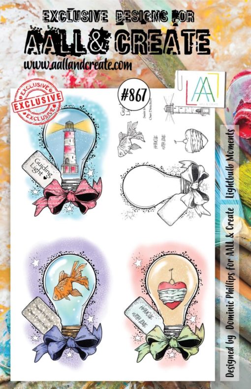 Aall&Create - A5 stempel - Lightbulb Moments - # 867