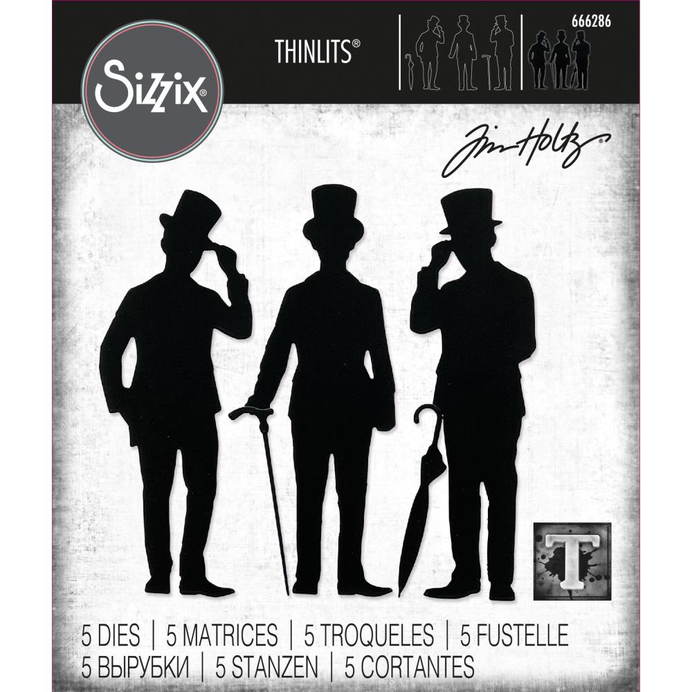 Sizzix - Tim Holtz Alterations - Thinlits - Gentlemen