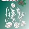 BY Lene - Branch & Fir Cones Cutting & Embossing