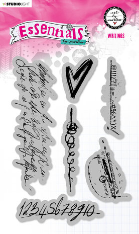 Studiolight - Essentials Cling Stamps Writngs - Art by marlene