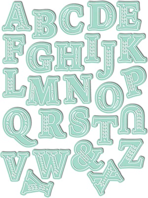 LDRS creative - Chloe Alpha Uppercase Dies