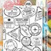 Aall& Create - PASSPORT STAMPS - A7 STAMP -