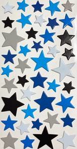 Papirdesign - klistermerke - Stjerneklistermerke 2
