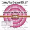 Crealies - Circles with rough edges and stitchlines - Crea-Nest-Lies XXL stansen no. 127