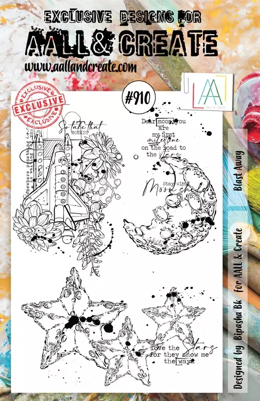 Aall&Create - BLAST AWAY - #910 - A5 STAMP -