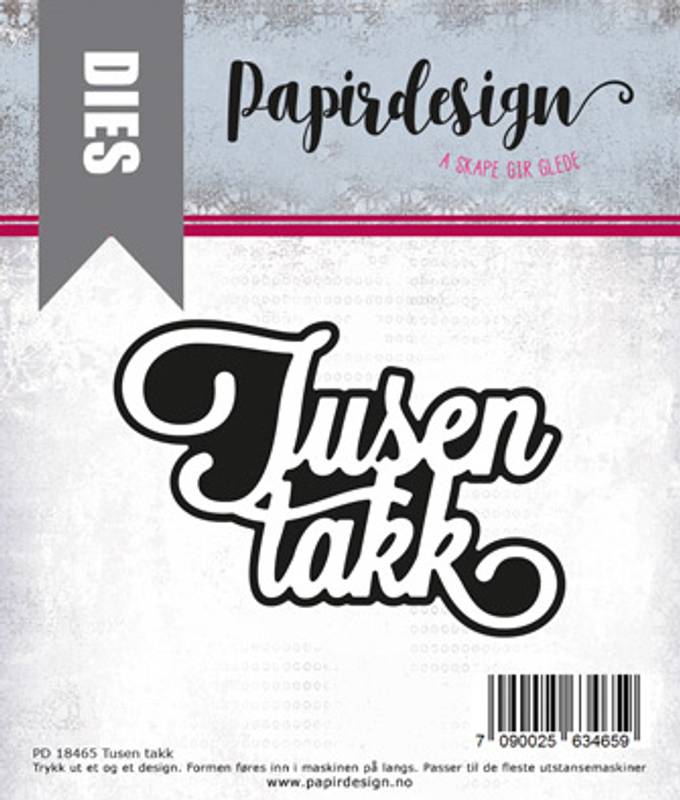 Papirdesign - Tusen takk