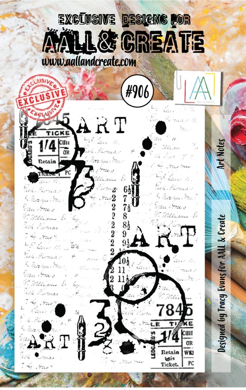 Aall& Create - ART NOTES - #906 - A7 STAMP -