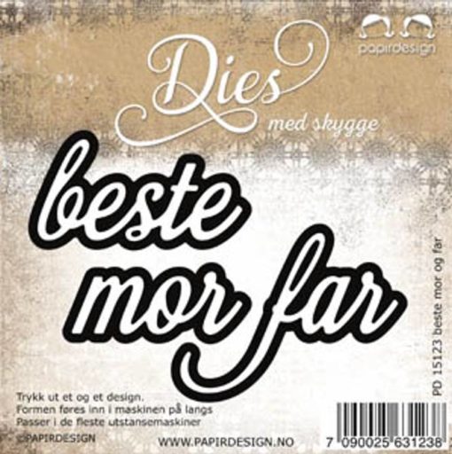 Papirdesign - Beste mor - far - PD 15123