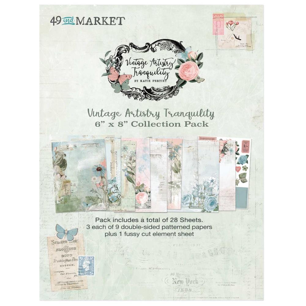 49 and Market - Vintage Artistry Tranquility - 6" x 8"
