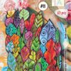 AAll&Create - EPHEMERA DIE-CUTS #11  Doodle leaves - colour