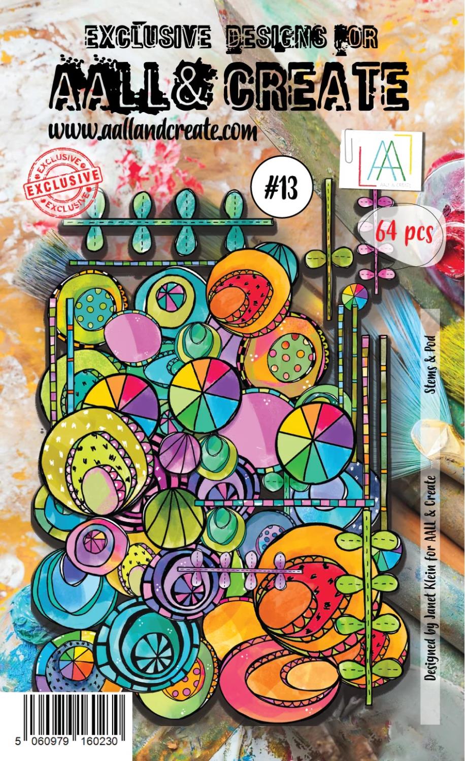 AAll&Create - EPHEMERA DIE-CUTS #13 - Stems & Pods - colour - colour