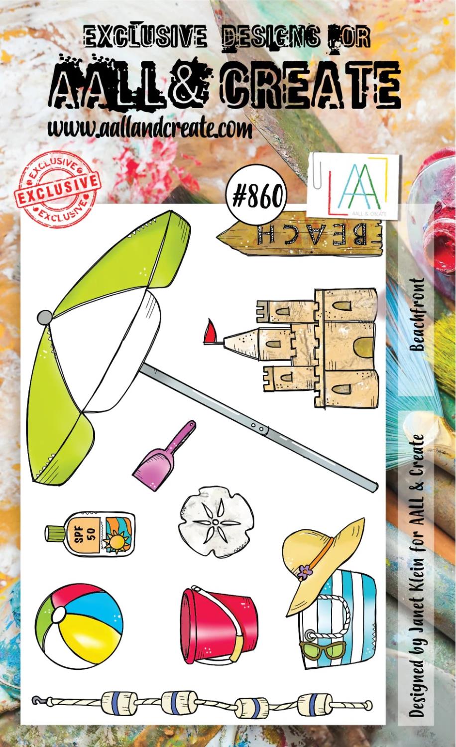AAll&create - A6 STAMPS  - #860 - BEACHFRONT