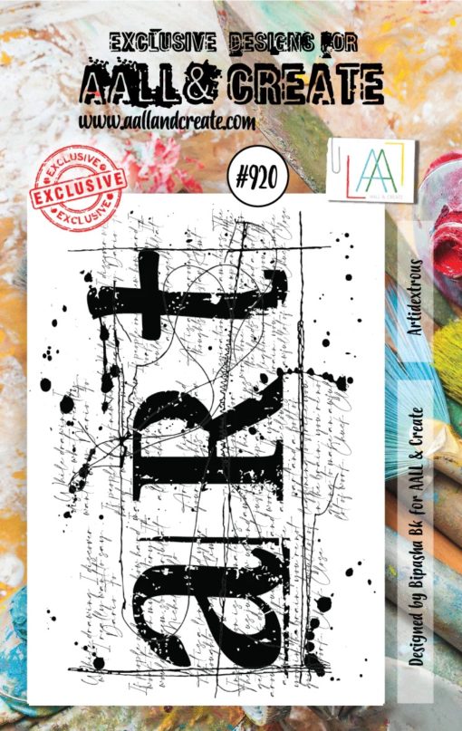 Aall& Create - #920 - ARTIDEXTROUS - A7 STAMP -