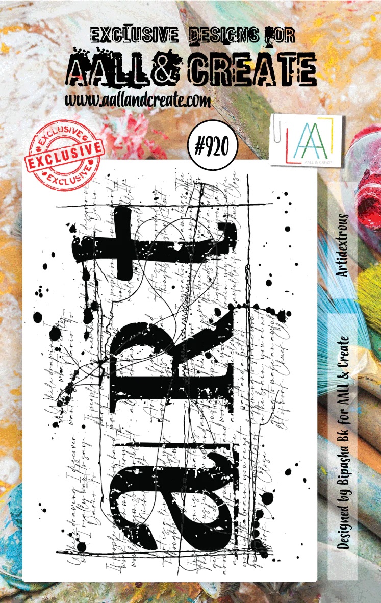 Aall& Create - #920 - ARTIDEXTROUS - A7 STAMP -