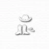 Gummiapan - Cowboyhatt , boots og spore