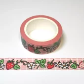 Gummiapan - washitape - Jordgubbar