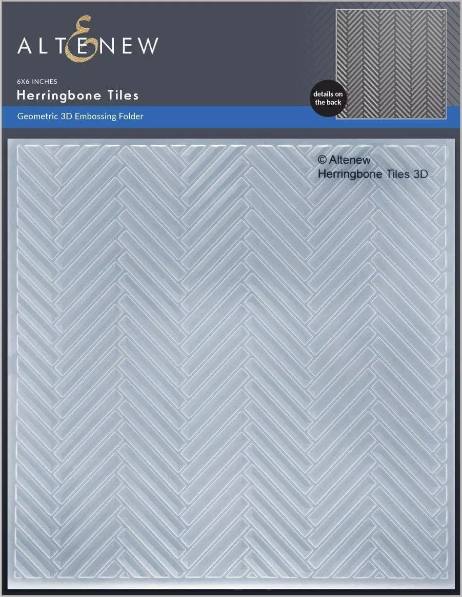 Altenew - Herringbone Tiles 3D Embossing Folder