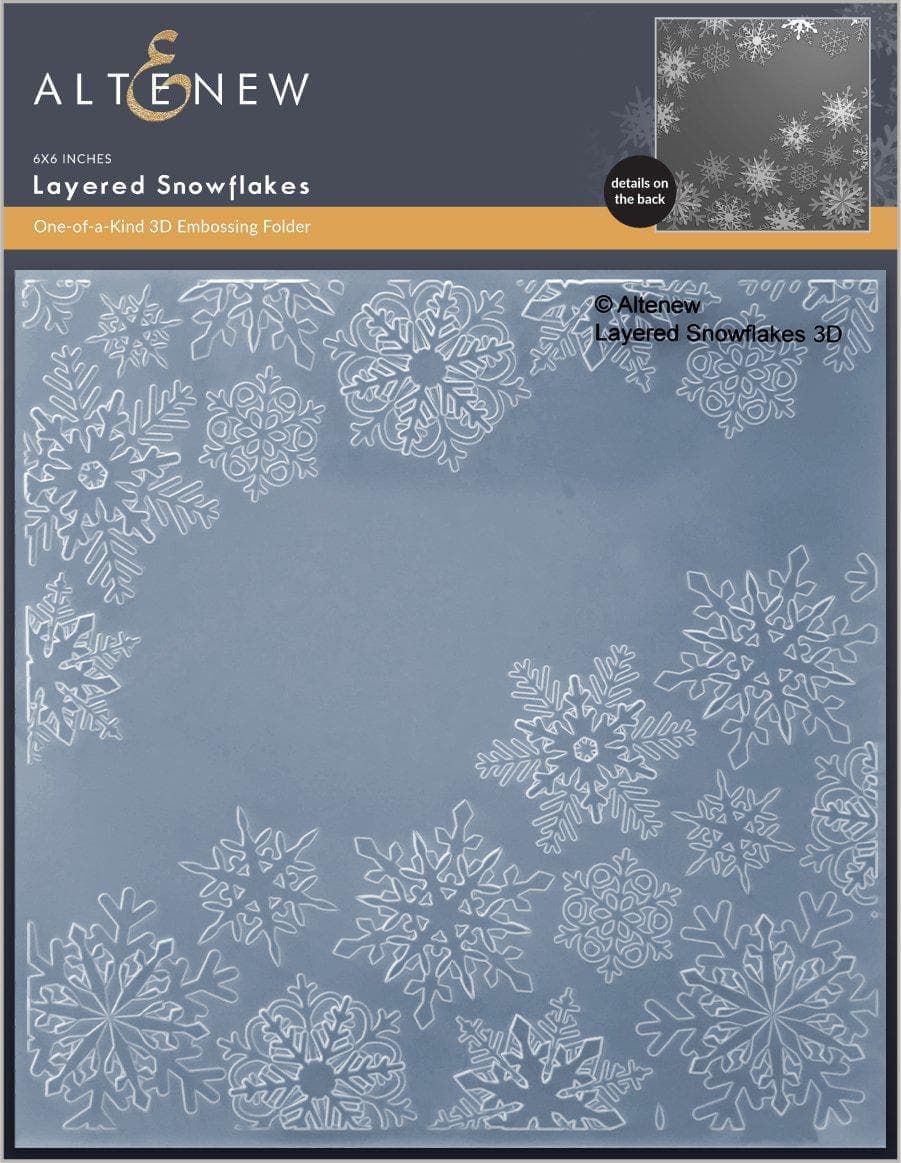 Altenew - Layered Snowflakes 3D Embossing Folder