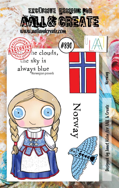 Aall&Create - #890 - A7 STAMP - Norway