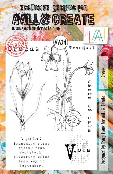 AAll&create - A5 STAMPS  - #624 - Crocus