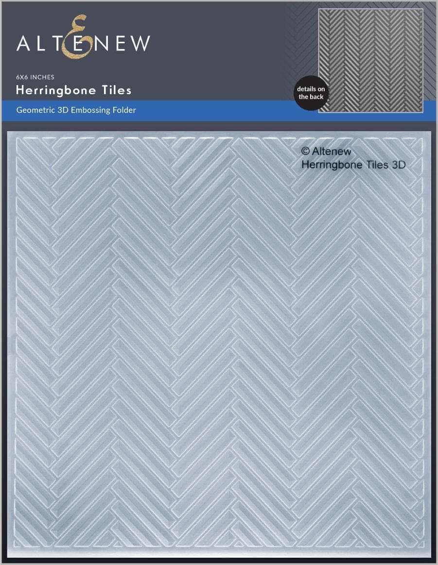 Altenew - Herringbone Tiles 3D Embossing Folder