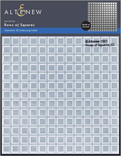 Altenew - Rows of Squares 3D Embossing Folder