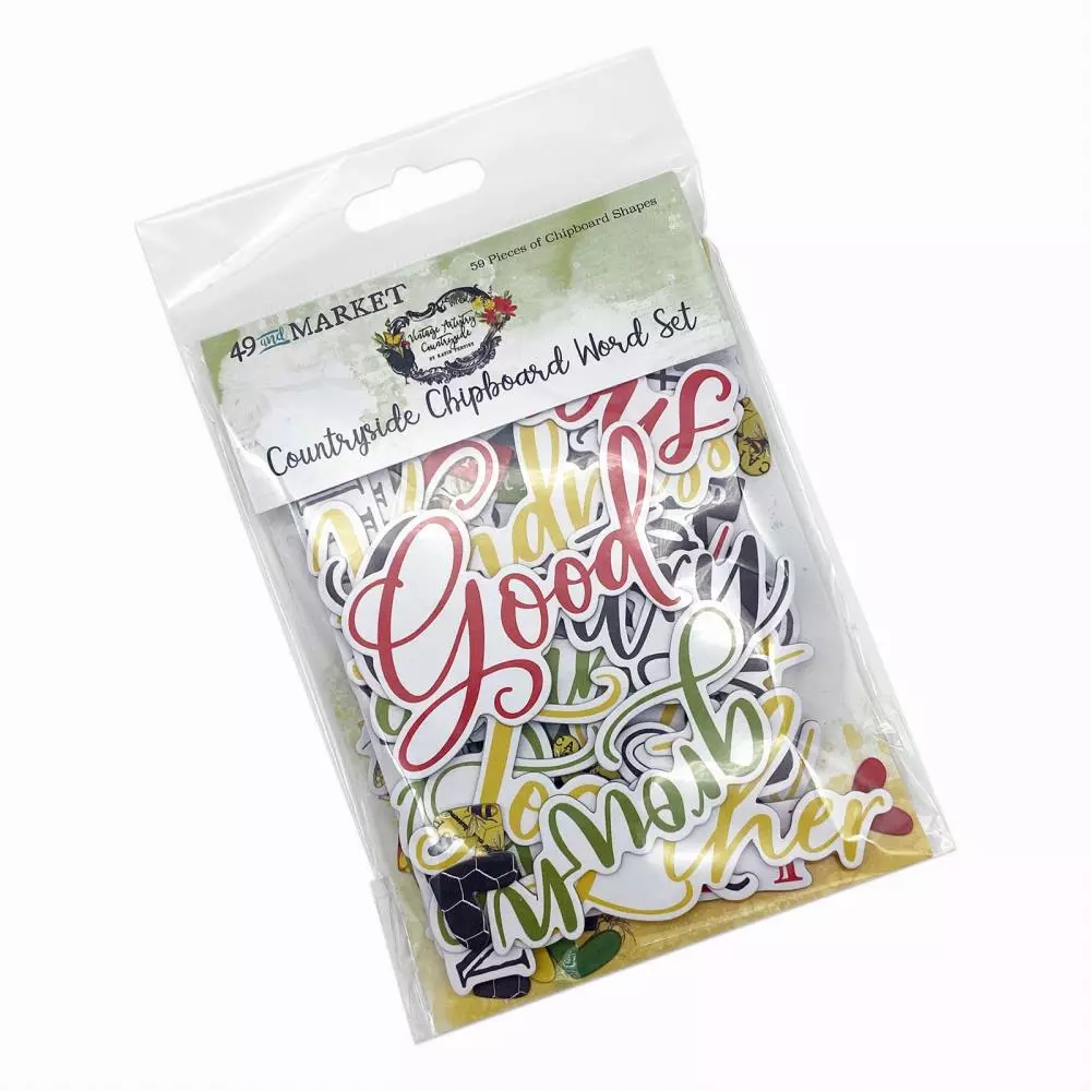 49 and Market - Plum Grove - Chipboard Word Set