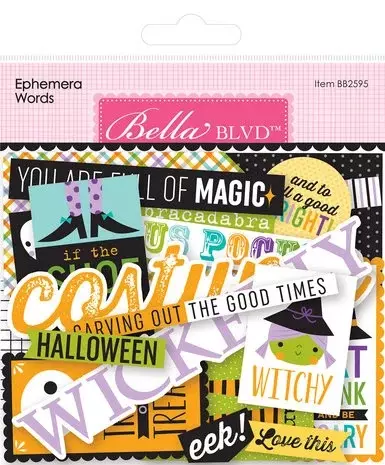 Bella Blvd -  Ephemera Words - Halloween