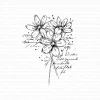 Gummiapan - Blomst - umontert stempel