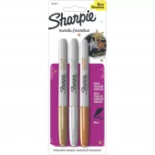 Sharpie Metallic Fine Point Permanent Markers 3/Pk