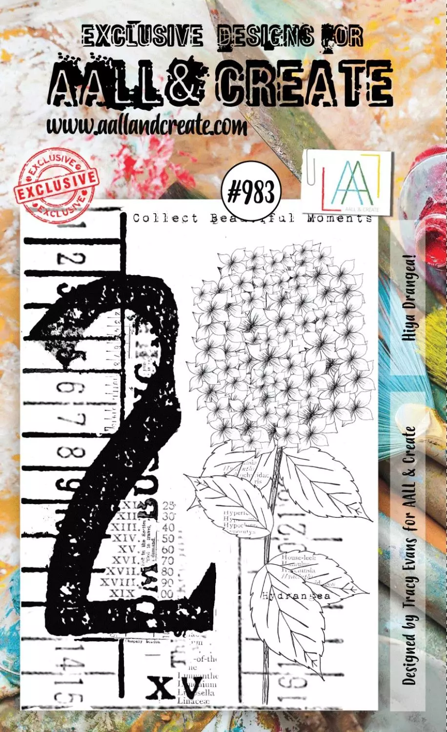 Aall & Create - HIYA DRANGEA! - #983 - A6 STAMPS