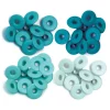 We R Memory Keepers - Eyelets Wide 40/Pkg - Turquoise - Aqua