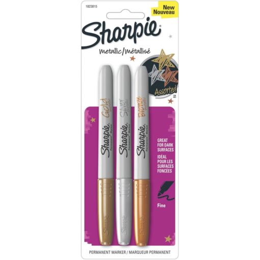 Sharpie Metallic Fine Point Permanent Markers 3/Pk