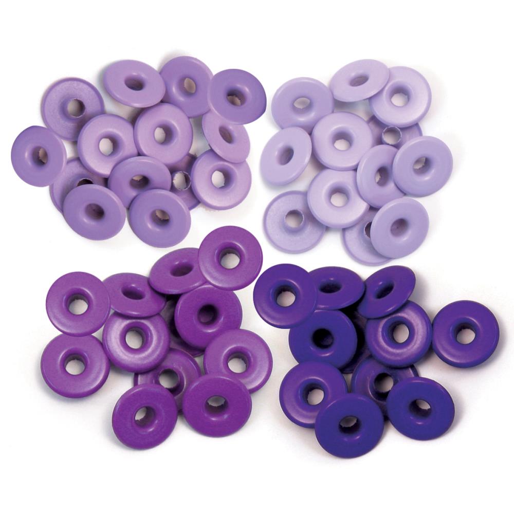 We R Memory Keepers - Eyelets Wide 40/Pkg - Purple