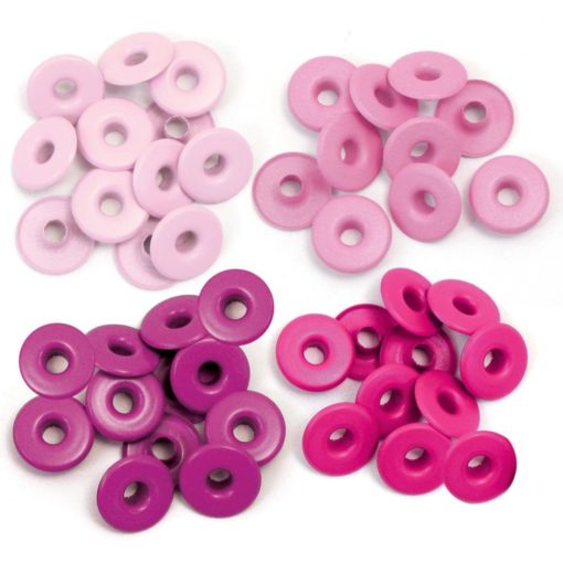 We R Memory Keepers - Eyelets Wide 40/Pkg - Pink