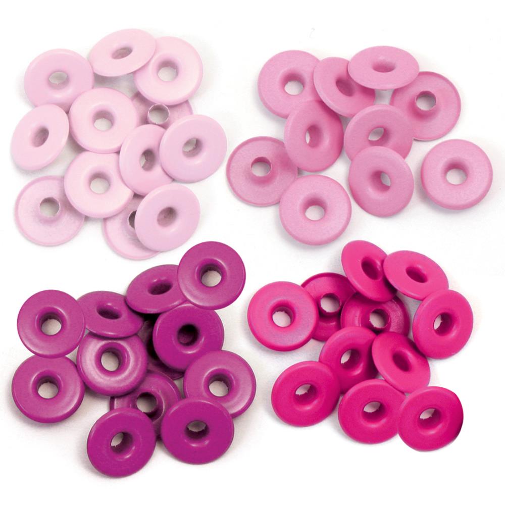 We R Memory Keepers - Eyelets Wide 40/Pkg - Pink