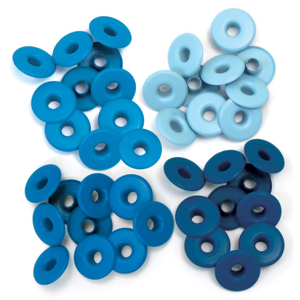 We R Memory Keepers - Eyelets Wide 40/Pkg - Blue