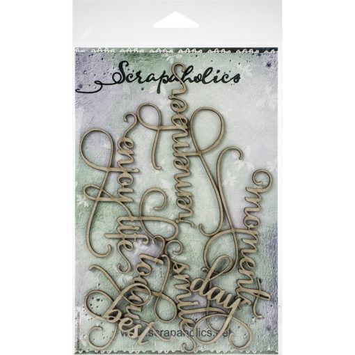 Scrapaholics Laser Cut - Life Moments Words