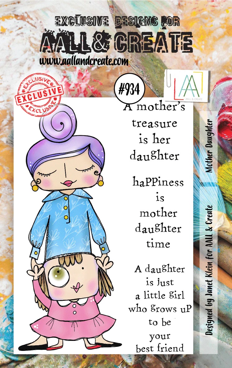 Aall& Create - # 934 - Mother Daughter  - A7 STAMP -