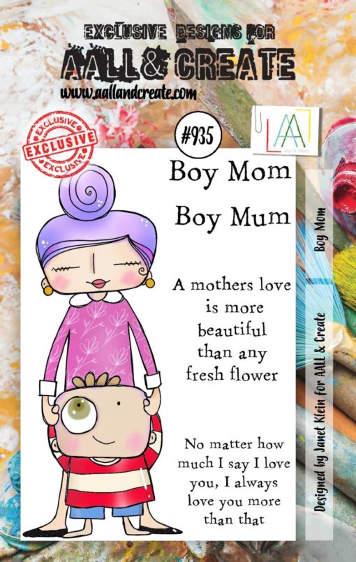 Aall& Create - # 935 - BOY MUM  - A7 STAMP -