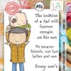 Aall& Create - # 936 - Father Son - A7 STAMP -