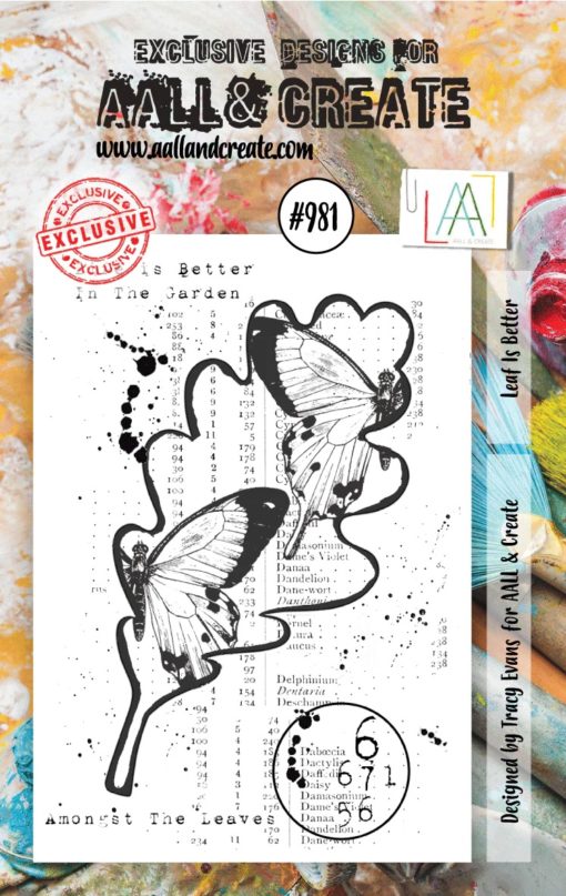 Aall& Create - # 981 - Leaf is Better - A7 STAMP -