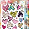 Aall & Create - Heart Collage -  #940 - A6 STAMPS