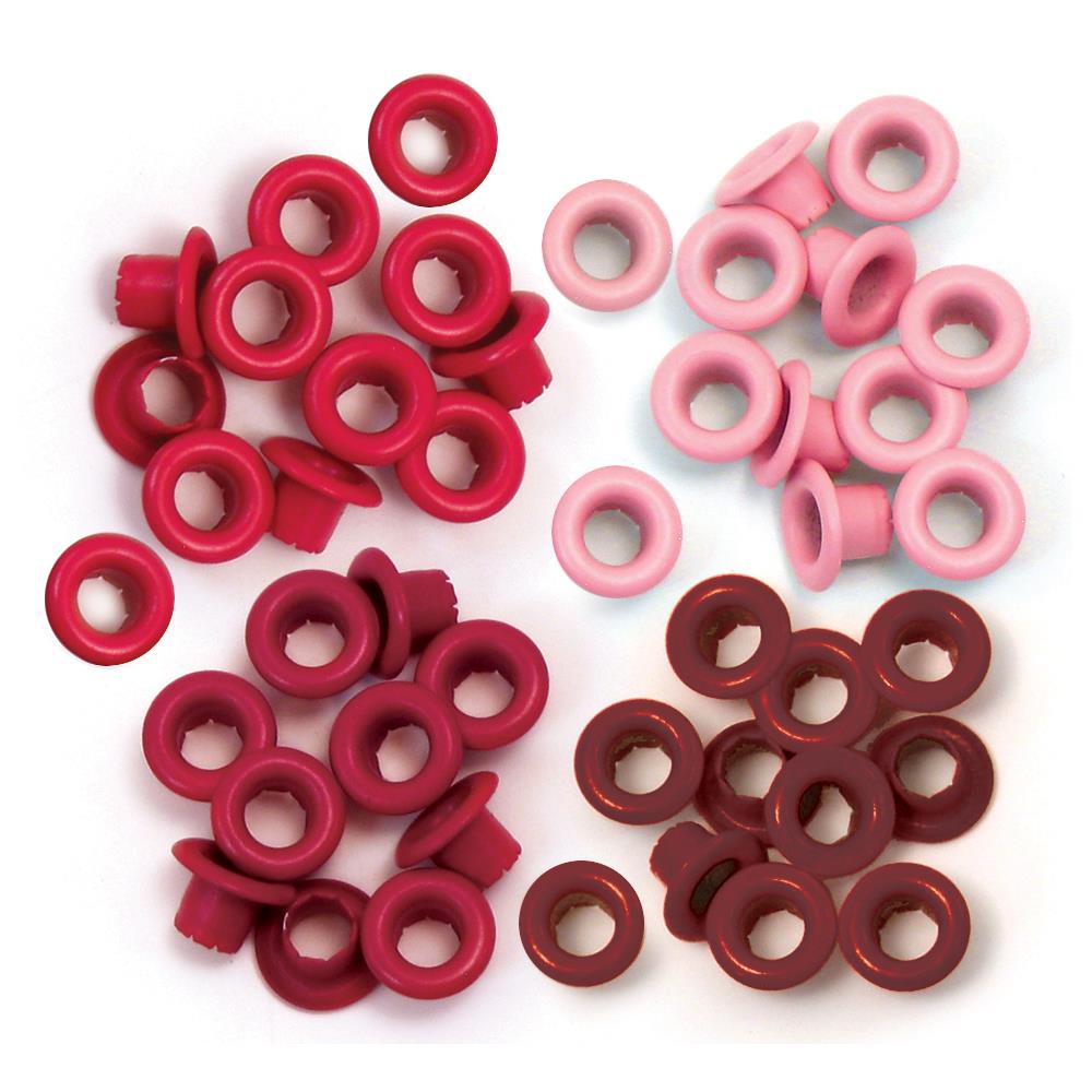 We R Memory Keepers - Red - Crop-A-Dile Standard Eyelet (60pcs